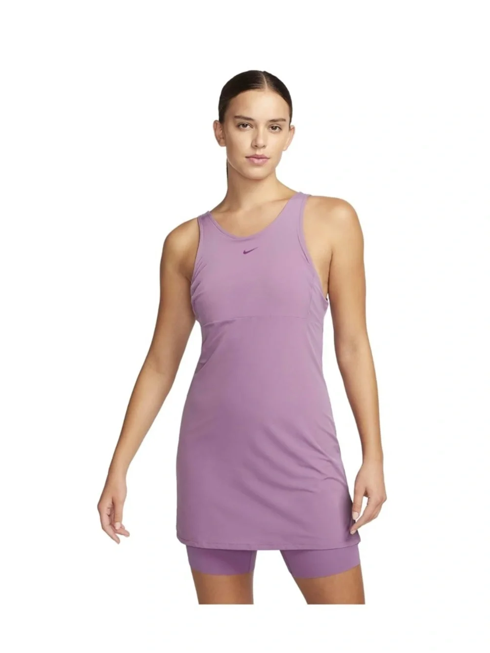 Nike Dri-FIT Bliss Women's Sleeveless Training Dress S Violet Dust